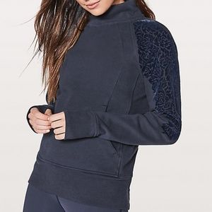 Lululemon Floral Flock Pullover Midnight Navy